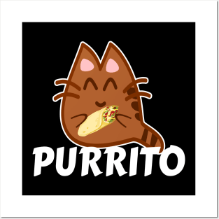 Purrito - Cat Burrito Posters and Art